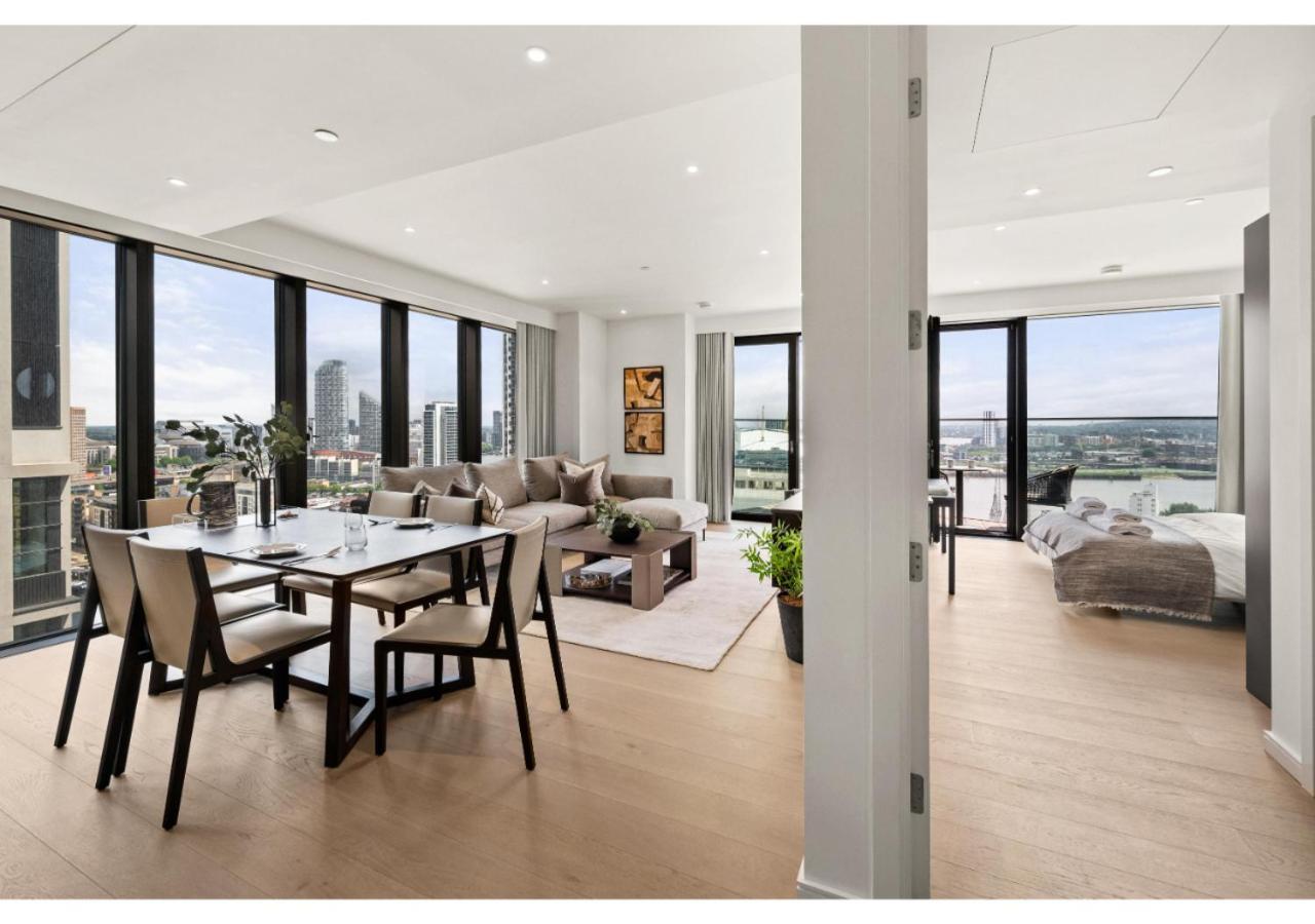Elegant And Modern Apartments In Canary Wharf Right Next To Thames Лондон Екстериор снимка