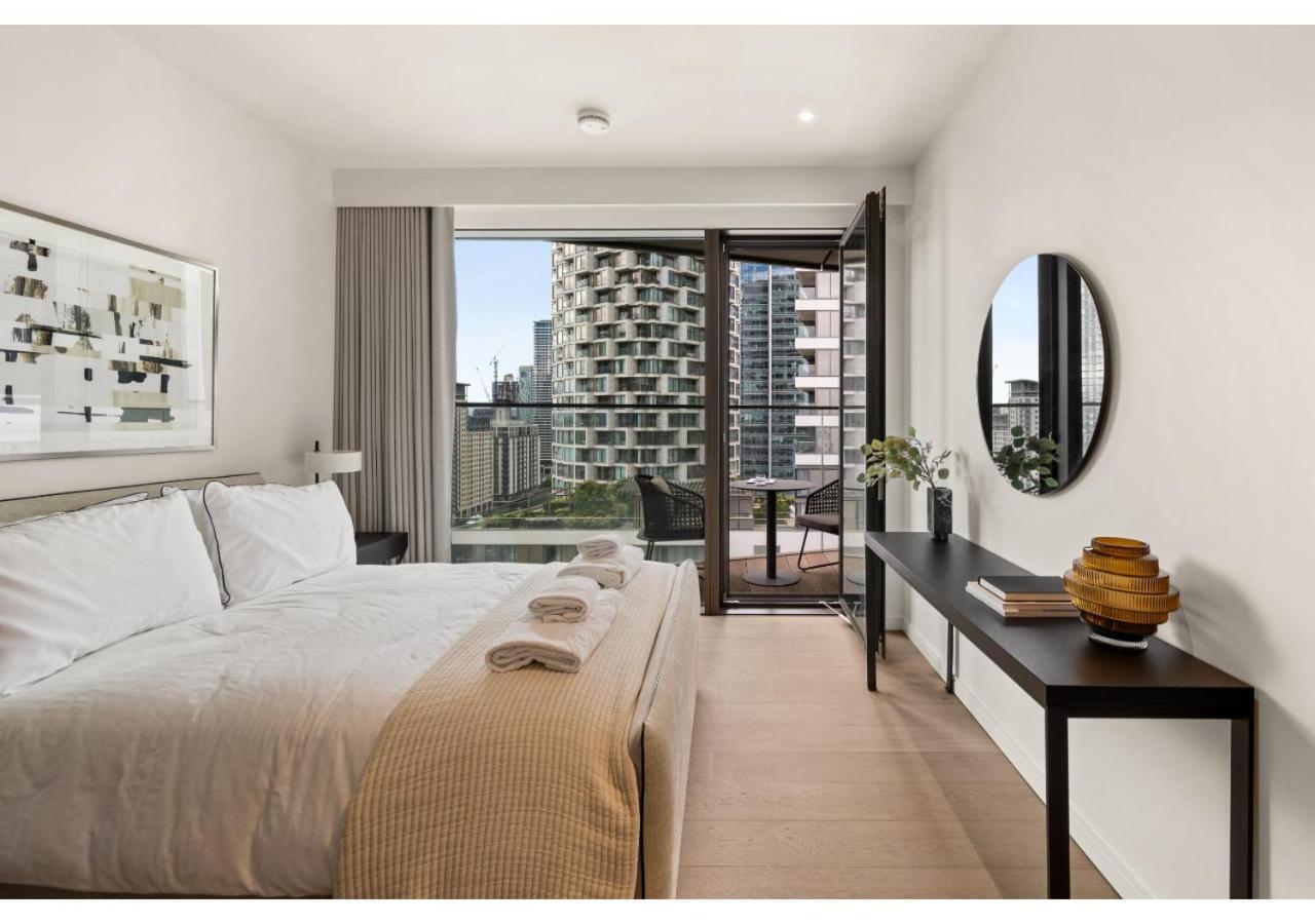 Elegant And Modern Apartments In Canary Wharf Right Next To Thames Лондон Екстериор снимка