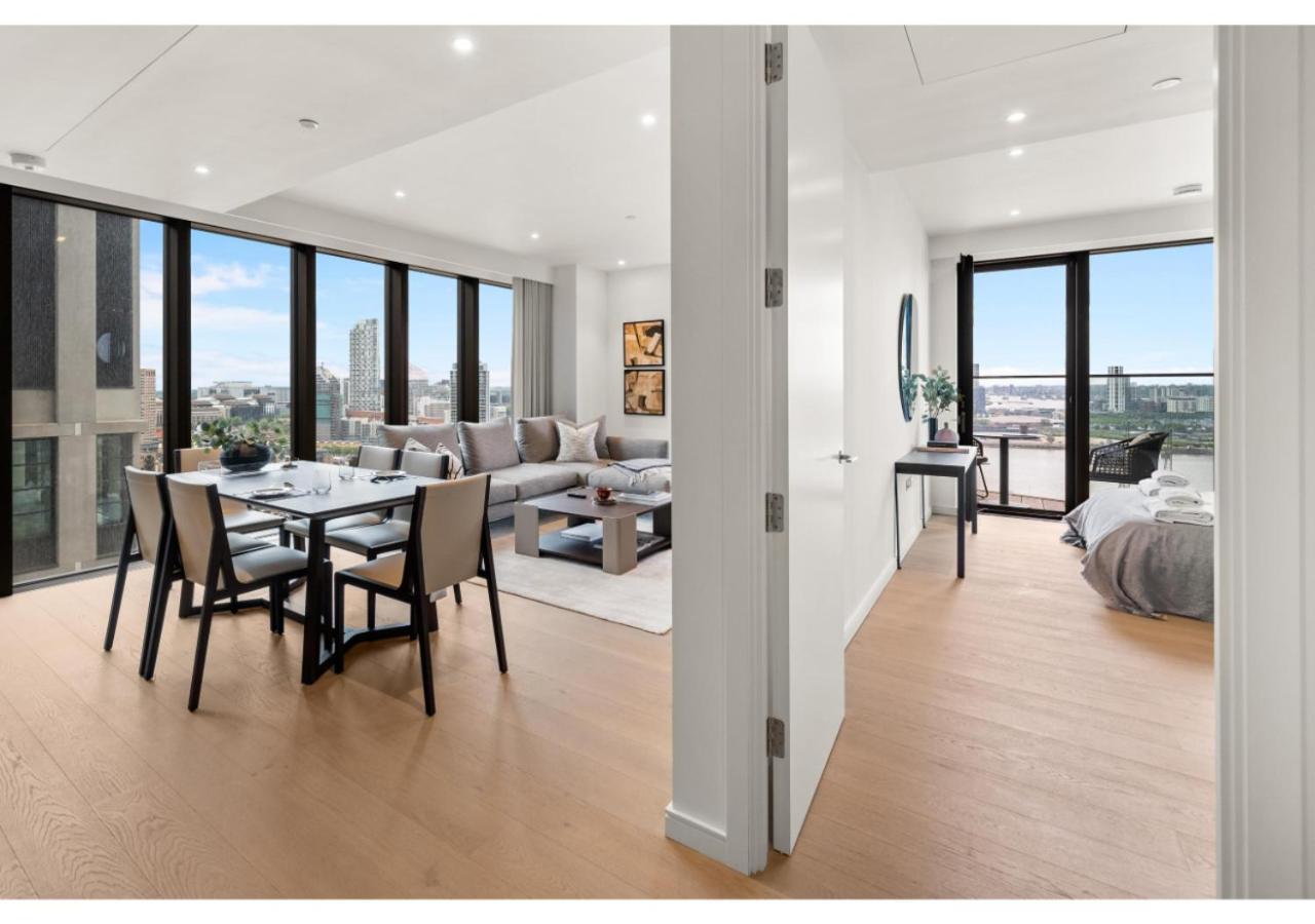 Elegant And Modern Apartments In Canary Wharf Right Next To Thames Лондон Екстериор снимка